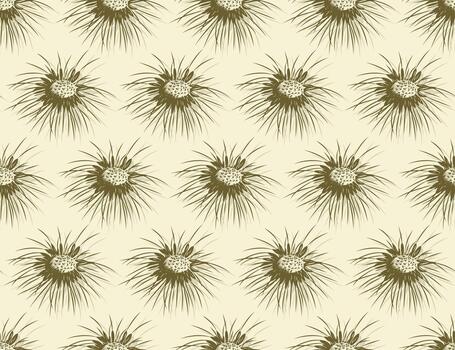 Seamless background with field dandelion vector