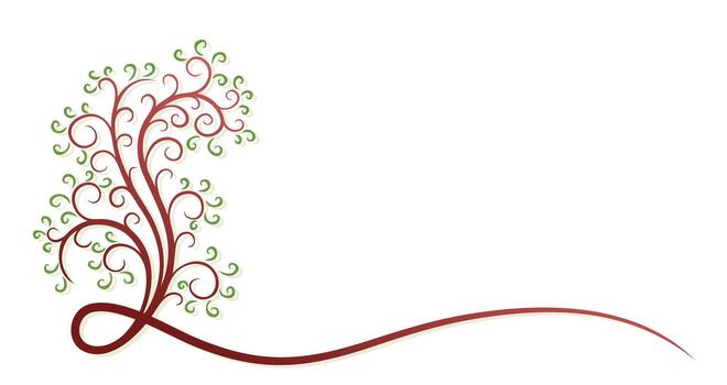 Symbol of a stylized tree. vector