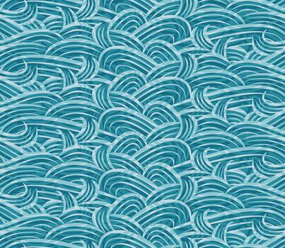 sin costura resumen antecedentes con azul ola. vector