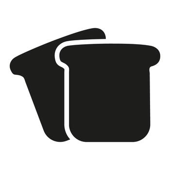 Bread icon. Simple illustration of bread icon for web design isolated on white background vector