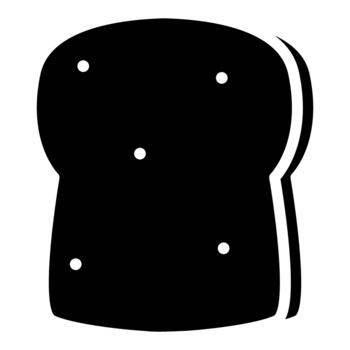 Toast bread icon. Simple illustration of toast bread icon for web vector