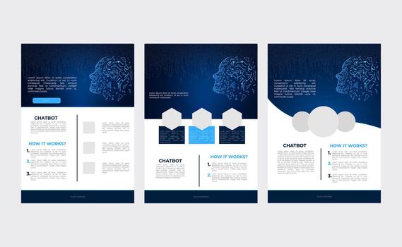 un resumen digital ilustración de un humano cabeza compuesto de geométrico fragmentos y diagramas, simbolizando artificial inteligencia, neural redes y moderno tecnología vector