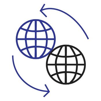 Global Connection and Data Exchange Illustration vector
