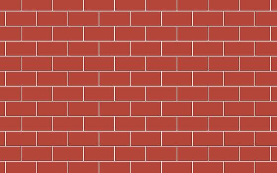 Red block brick wall pattern texture background wallpaper design. vector