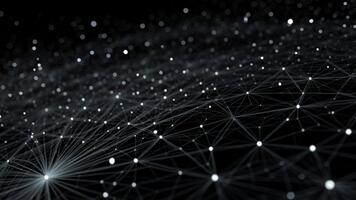 Abstract network connection background, representing global connectivity and data communication on dark backdrop video