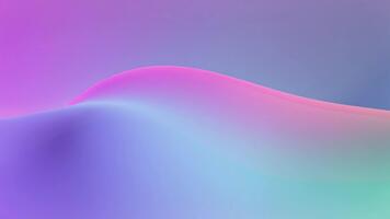 abstrakt strömmande lutning vågor av rosa, lila, och blå ljus, skapande en lugn och trogen digital konst bakgrund video
