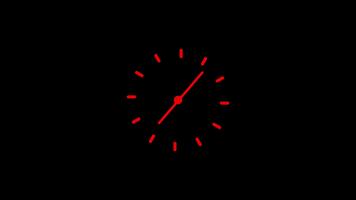 digitale orologio icona animazione con nero sfondo 4 video