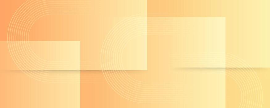 Vibrant yellow abstract background with geometric box shapes and soft gradients. vector