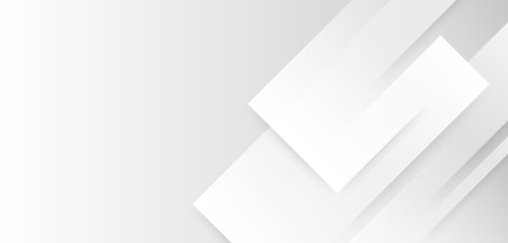 White abstract background with geometric block shapes and soft gradient layers. vector