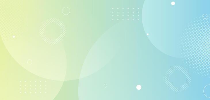 Soft green abstract background with gradient and translucent bubble shapes. vector