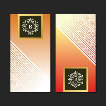 Elegant gradient pattern design vector