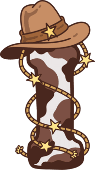 vaqueiro maiúscula alfabeto Eu decoração ilustração png