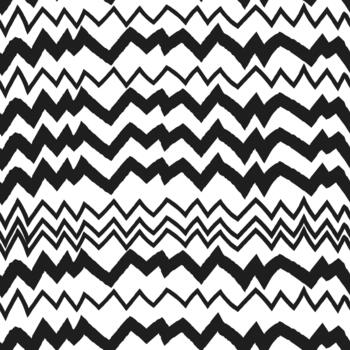 Hand drawn zigzag pattern creating abstract background design vector