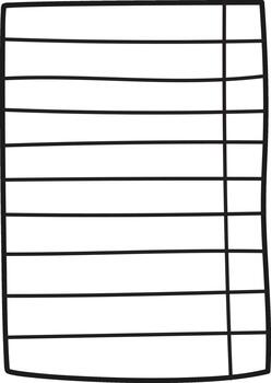 Hand drawing empty checklist or to do list vector