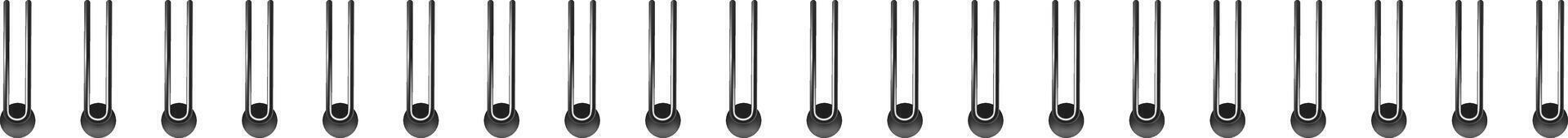 filas de conectando patas formando un modelo vector