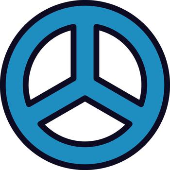 Peace symbol design representing global unity and anti war vector