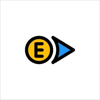 Eject Button Icon Media Player Removing Device Symbol vector