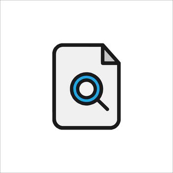 Search Document Icon Find File Illustration, data vector