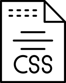 Css Styling Sheet vector