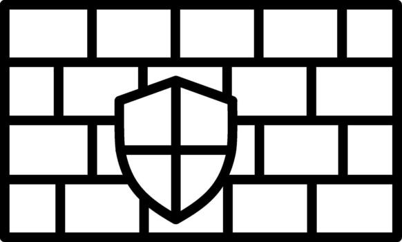 Firewall Security System vector