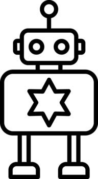 robot autónomo máquina vector