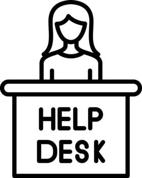 Automated Helpdesk Bot vector