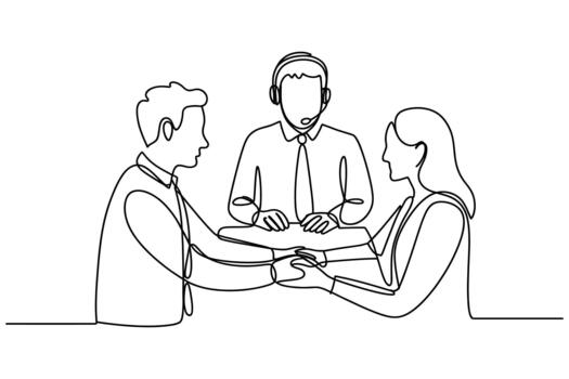 Three people in a meeting holding hands symbolizing unity collaboration and teamwork in a business setting vector