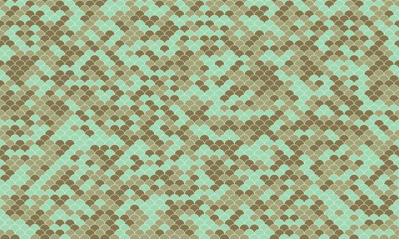 Abstract seamless pattern mimicking reptile scales in muted greens and browns. Perfect for fashion, textile design, or as a textured background. vector