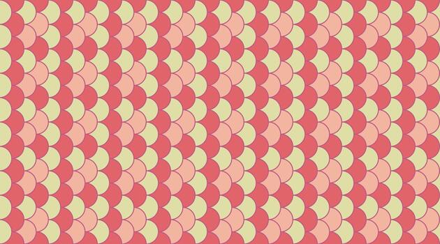 elegante geométrico modelo presentando superposición escamas en suave rosado y beige. Perfecto para antecedentes, textiles, sitio web diseño, o ninguna proyecto necesitando un toque de sutil textura y visual interés. vector