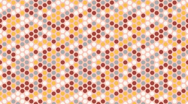 Abstract geometric pattern with colorful circles forming diagonal stripes. Perfect for textile design, website backgrounds, or modern branding. vector