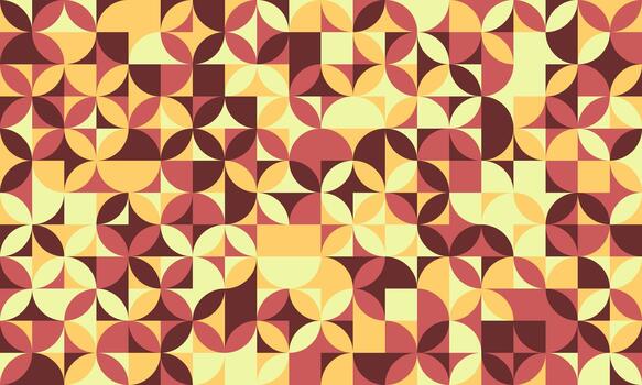 Abstract geometric pattern with warmtoned, retroinspired design. Ideal for backgrounds, textiles, website designs, and branding projects. vector