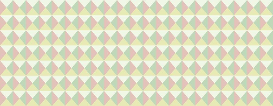 Elegant pastel geometric pattern. Repeating rhombus design in soft pinks, greens, and yellows creates a calming, versatile background ideal for websites, packaging, textiles, or social media. vector