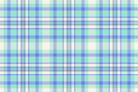 Pastel plaid pattern of interweaving lines in blue, green, and white. Use for fabric, textiles, backgrounds, digital designs, and creative projects. Versatile and eyecatching. vector