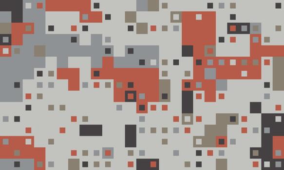 resumen píxel Arte antecedentes. moderno geométrico diseño con apagado rojo, gris, y beige tonos Perfecto para tecnología, sitio web pancartas, o presentaciones necesitando un sutil, aún sorprendentes visual. vector