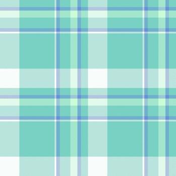 Pastel plaid pattern. Seamless checkered design with intersecting blue and green lines, creating a versatile textile. Good for fashion, backgrounds, or crafts. vector