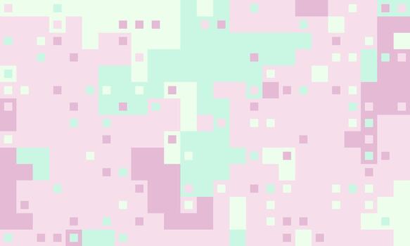 Abstract pastel pixel art background. Soft, calming colors create a dreamy, digital aesthetic perfect for websites, presentations, or social media. vector