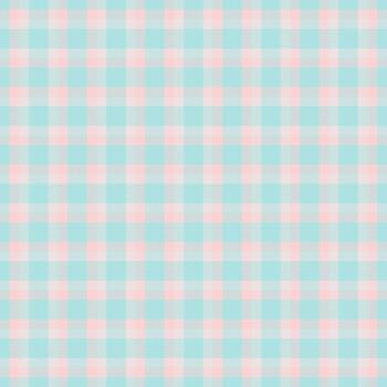 Delicate pastel plaid pattern in light blue and pink. A versatile seamless design perfect for backgrounds, textiles, crafts, and creative projects. Soft and subtle. vector