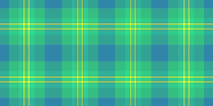 Classic plaid pattern in teal, blue, and yellow. Timeless design perfect for backgrounds, textiles, fashion, and graphic projects. Seamless, versatile texture. vector