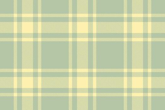 Classic plaid pattern in pastel hues. Serene green and yellow create a calming, timeless aesthetic. Ideal for backgrounds, textiles, and design projects. vector