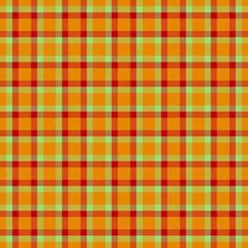Vibrant, classic plaid pattern in autumnal hues. Seamless texture for backgrounds, textiles, design projects. Warm, cozy, versatile. Ideal for crafts graphics. vector
