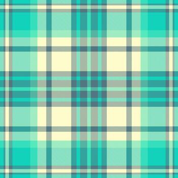 Classic plaid pattern in soothing teal, turquoise, and cream hues. Ideal for textile designs, digital backgrounds, or adding a touch of refined texture. vector