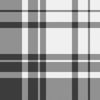 Monochrome plaid pattern. Seamless texture in gray and white tones, perfect for backgrounds, textiles, or graphic design projects, adding a stylish touch. vector