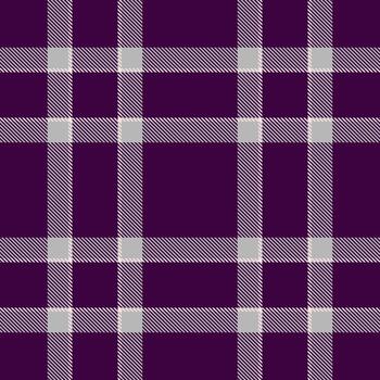 Classic plaid pattern in deep purple and gray. Versatile design for backgrounds, textiles, apparel, and digital art. Evokes tradition, warmth, sophistication. vector