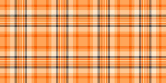 un vibrante, alegre tartán modelo en naranja y beige, cruzado con gris líneas. Perfecto para antecedentes, textiles, otoño temas o cálido, atractivo diseños vector