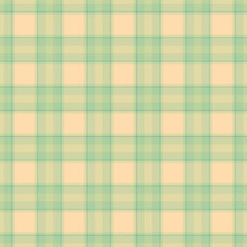 Soft, pastel plaid pattern. A calming, seamless background in peach and pale green. Ideal for textiles, apparel, web design, or digital paper crafts. Versatile texture. vector