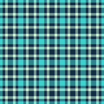 Seamless plaid pattern in cool blues and greens. Versatile design for backgrounds, textiles, or graphic elements. Evokes classic comfort and stylish simplicity. vector