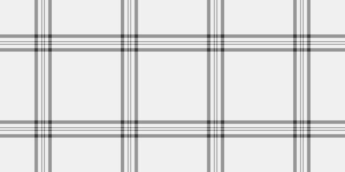 Clean, minimal plaid pattern in grayscale. Seamless tileable design. Versatile for backgrounds, textiles, fashion, web. Timeless, classic aesthetic. vector