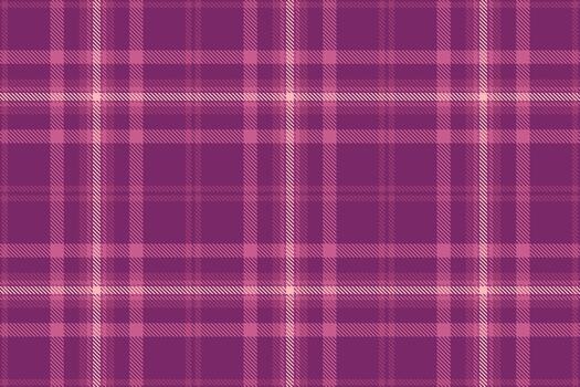 Seamless plaid pattern in various shades of purple and pink, creating a cozy and versatile background. Great for fashion, textiles, or design projects. vector