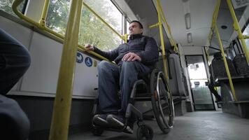 Wheelchair User Transitioning from Platform to Bus video