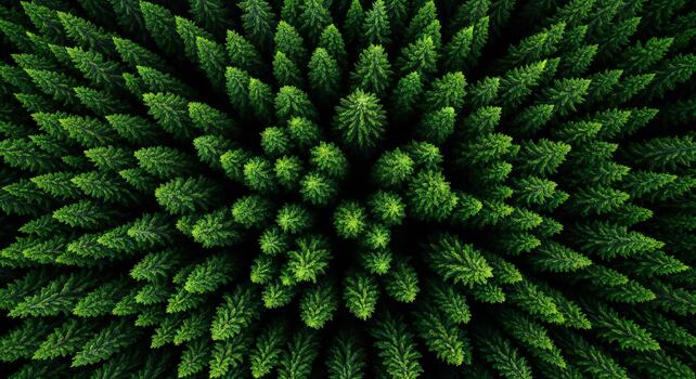 Nature background, Nature wallpaper, Aerial view of dense evergreen forest with lush green pine trees creating a natural textured pattern photo